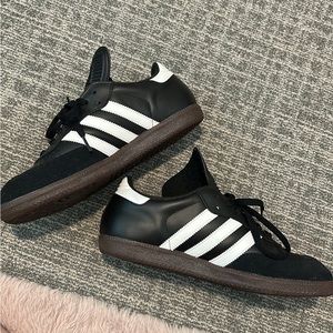 Black adidas sambas